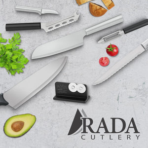 Rada Cutlery Quick Edge Knife Sharpener – Stainless Steel Wheels Made in  the USA