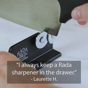 Rada Cutlery Quick Edge Knife Sharpener – Stainless Steel Wheels Made in  the USA, 6 Pack