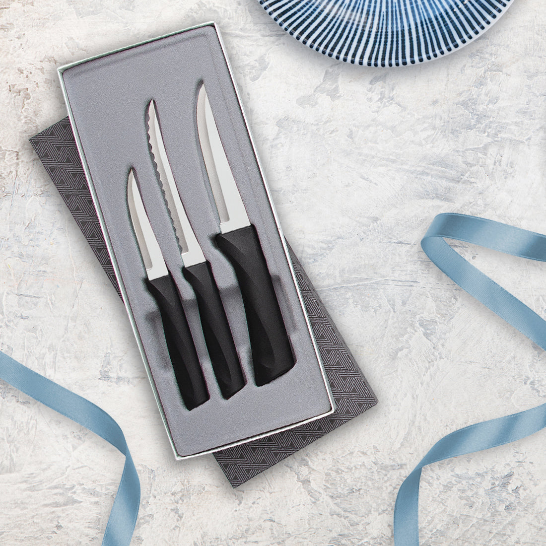 Rada Cutlery Meal Prep 4-Piece Paring Knife Gift Set – Stainless