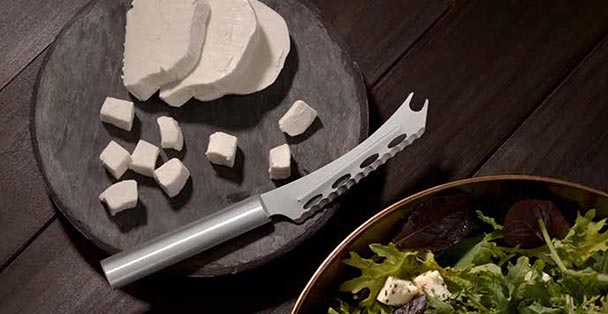 RADA Cheese Knife – Stainless Steel Steel Serrated Edge With Aluminum  Handle, Made in the USA, 9-5/8, Pack of 2 