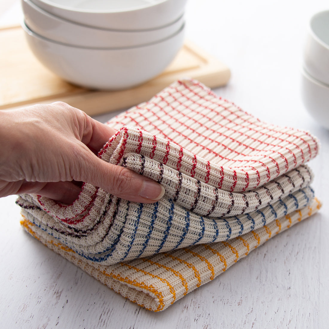 Terry Kitchen Towel 16 x 26, 100% Cotton Quick Dry Kitchen Tea Towels, Bar Towels, Super Soft and Absorbent Dish Towels for Kitchen, 6-Pack, Yellow