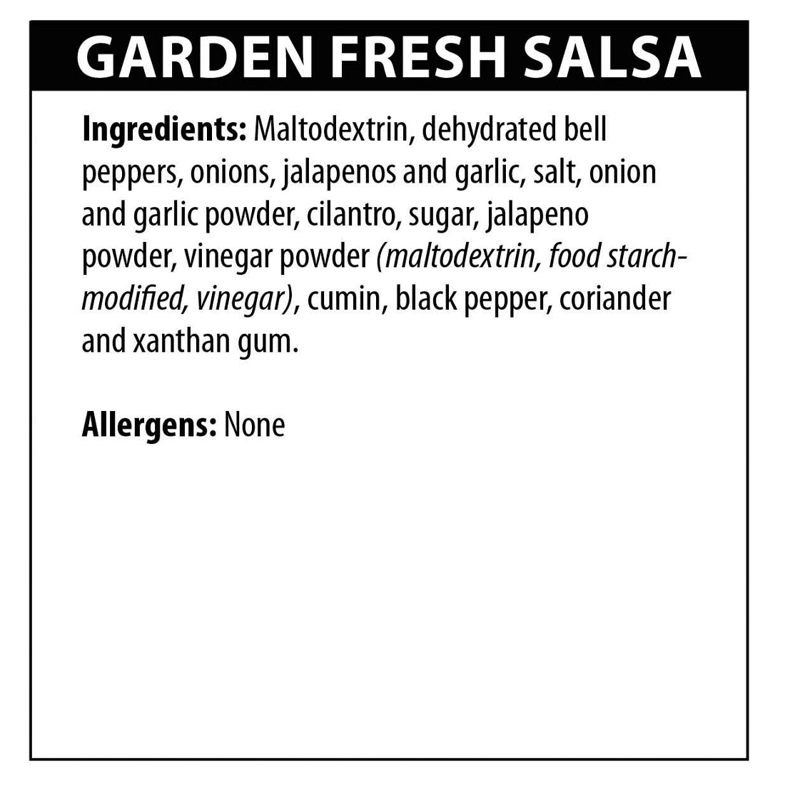 Garden Fresh Salsa — Brenham Kitchens