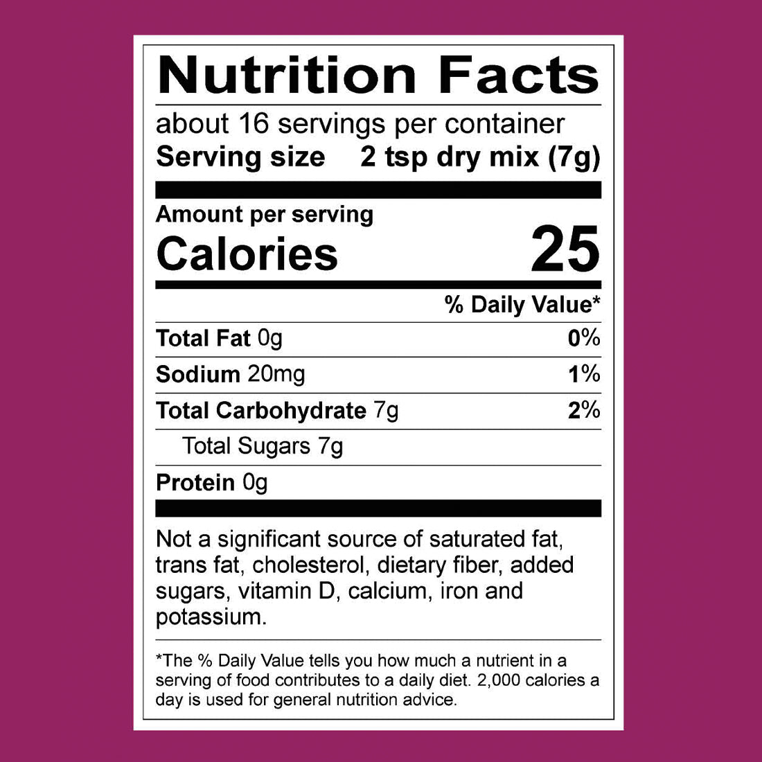 Island Coconut Sweet Dip nutrition facts