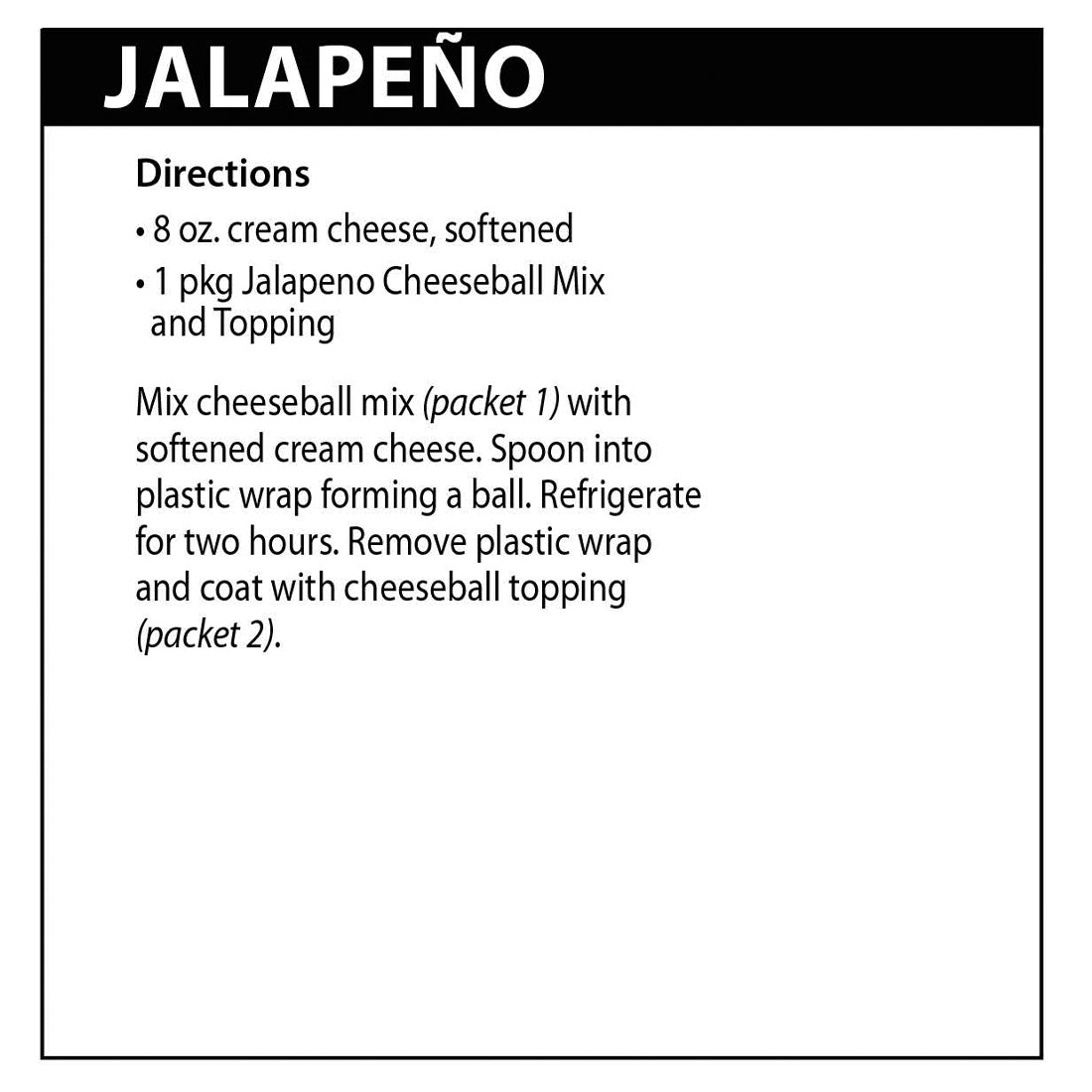 Jalapeno Cheeseball directions