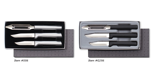 Rada Cutlery S56 3-Piece Basics Knife Gift Set – Stainless Steel Kitchen Knives with Aluminum Handles