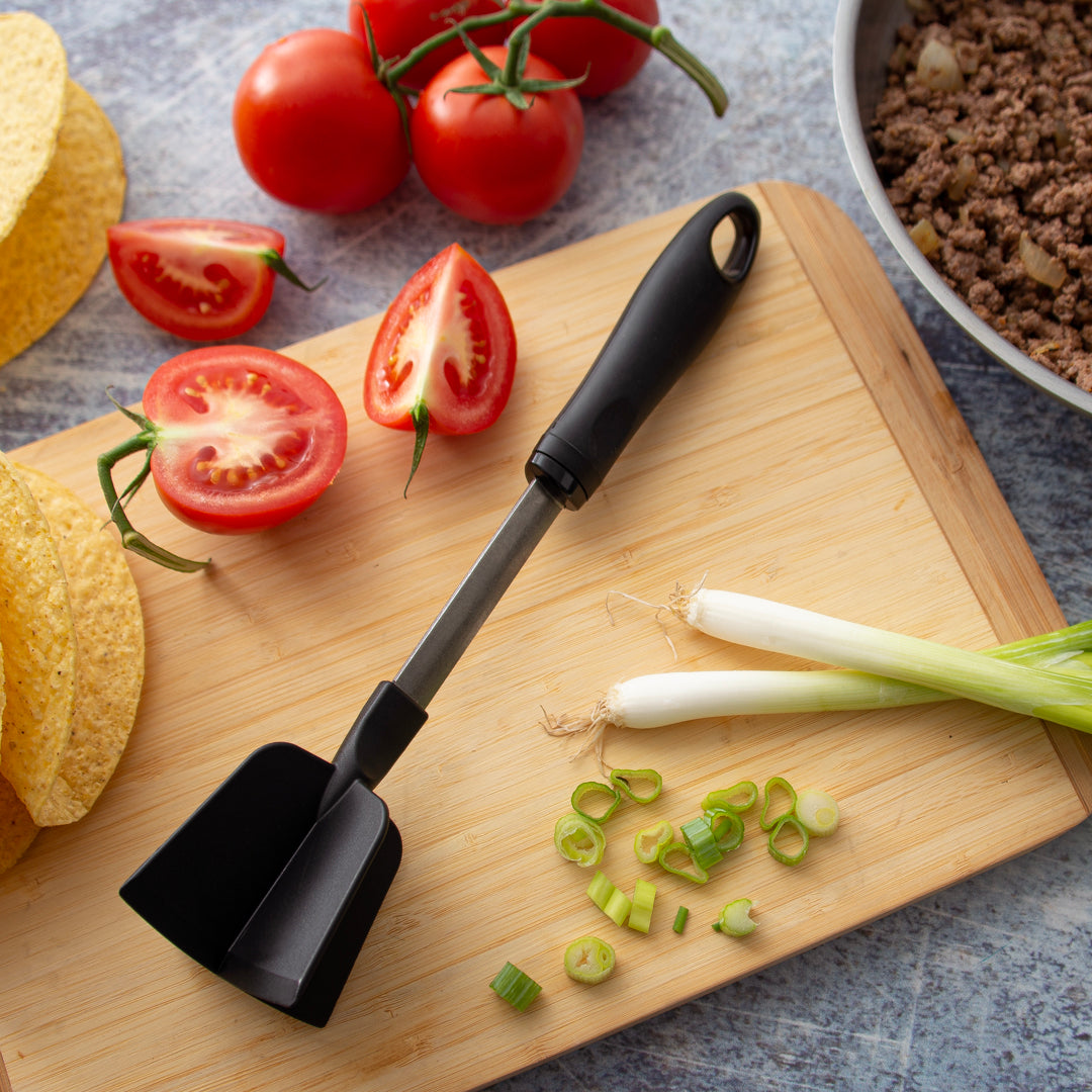 Meat Chopper Hamburger Masher Tool - Heat Resistant Ground Beef & Potato  Smasher, Nylon Mix Food Chopper Kitchen Utensil