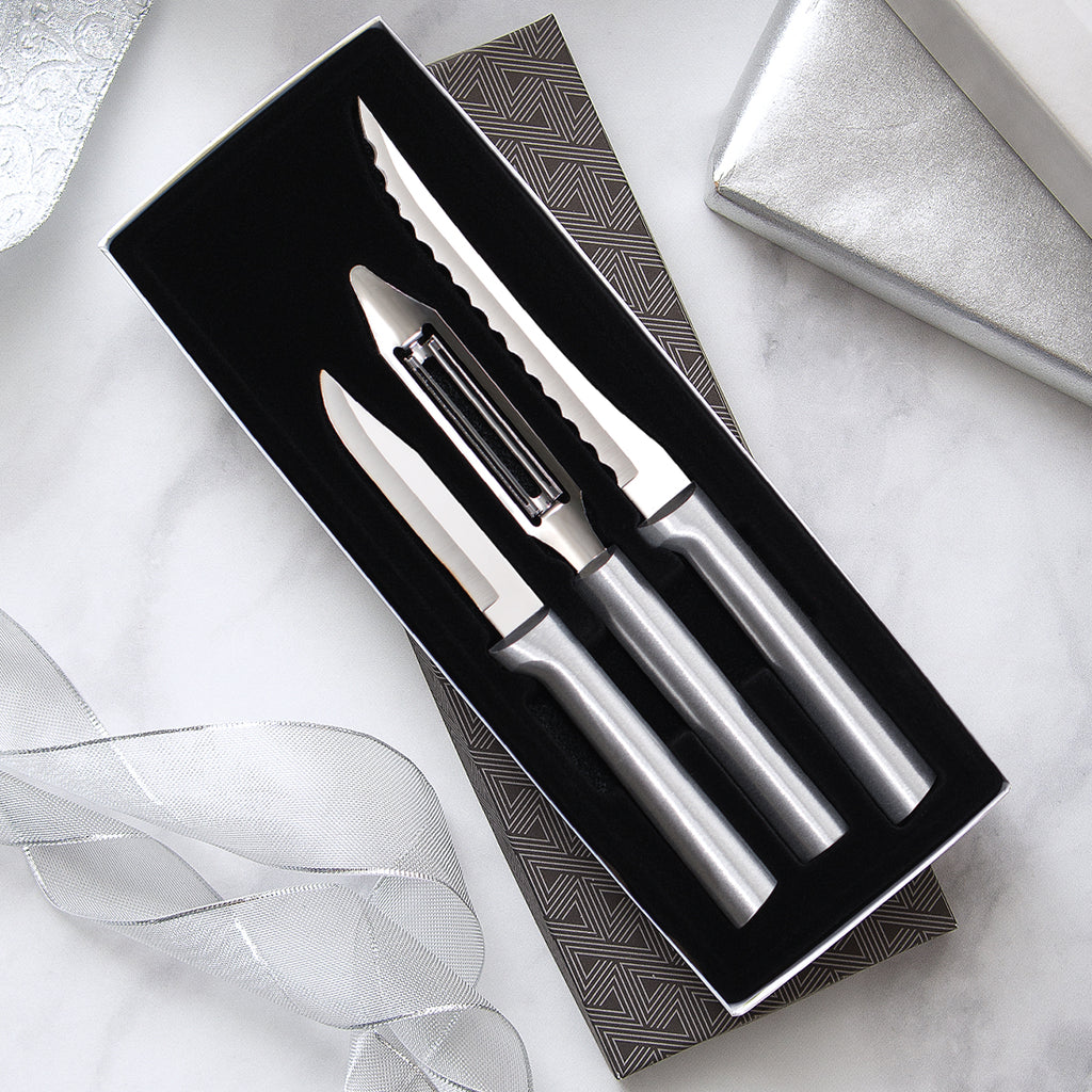 Rada Cutlery S46 Pare and Peel Knife Gift Set, Silver