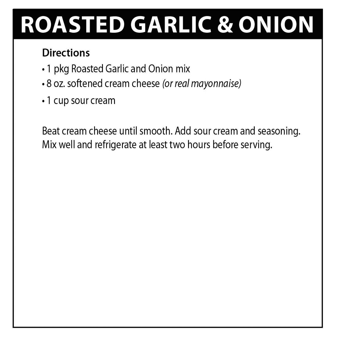 Roasted Garlic & Onion Dip