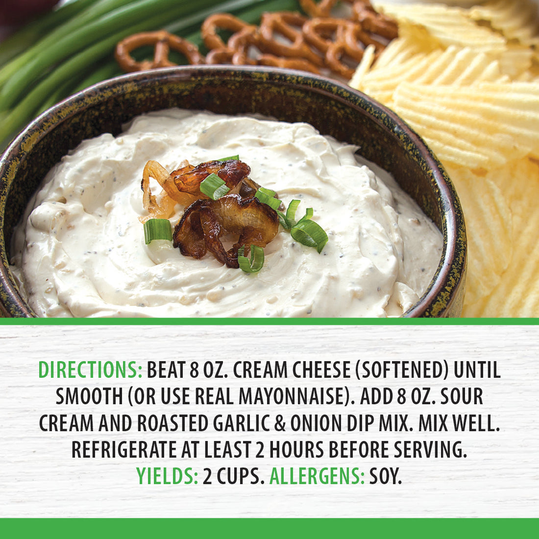 Roasted Garlic &amp; Onion Dip