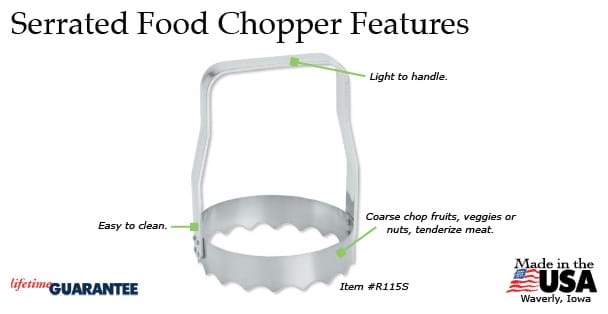 Kwik-Kut Cutlery Serrated Food Chopper