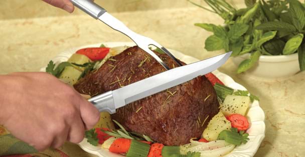 long roast beef knife cutting