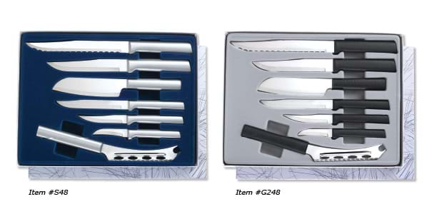 Rada Cutlery Serving Utensil Gift Set 2 Piece Stainless Steel Set with Aluminum Handles