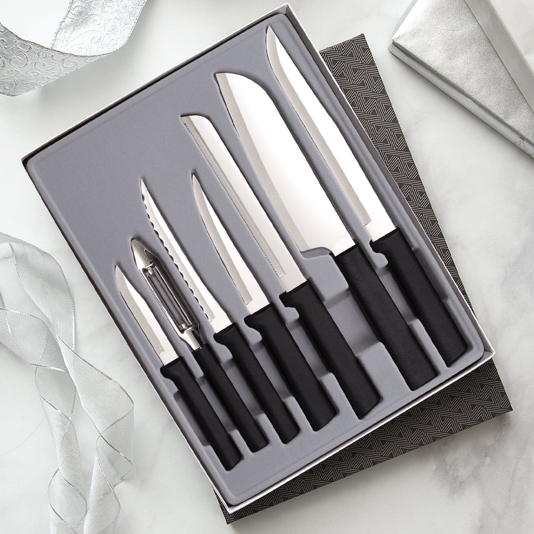 Rada Cutlery Knife Sharpener with Hardened Steel Wheels (Pack of 6 -  R119/6) 