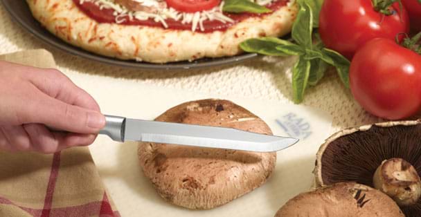 Utility/Steak Knife by Rada Cutlery W204 Black Handle for sale online